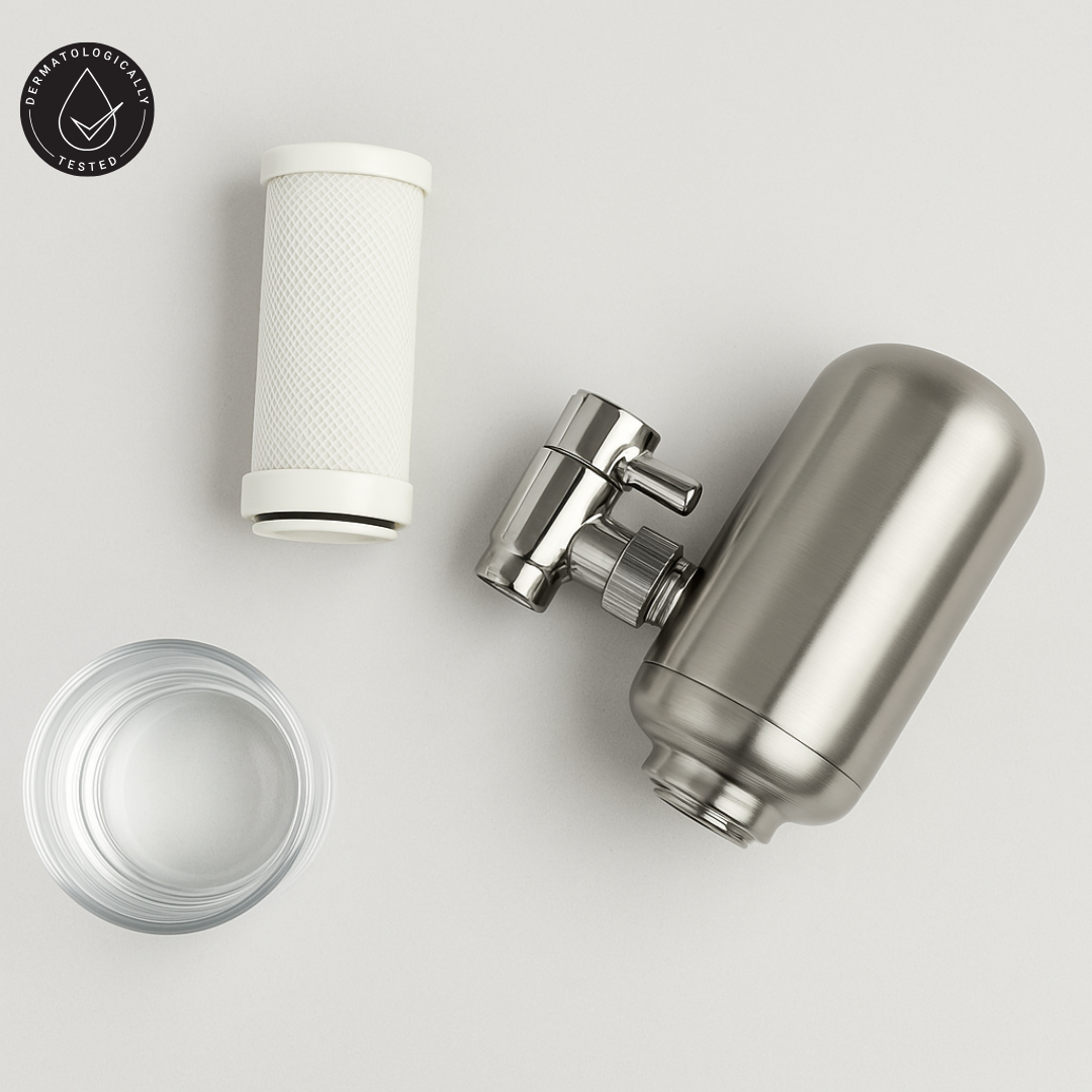 PureFlow™ Stainless Steel Tap Water Filter - Bundle